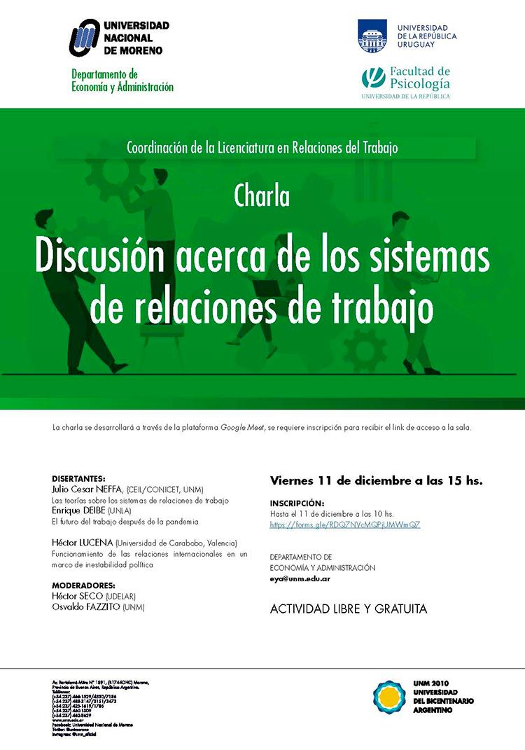 Discusión acerca de los sistemas de relaciones de trabajo