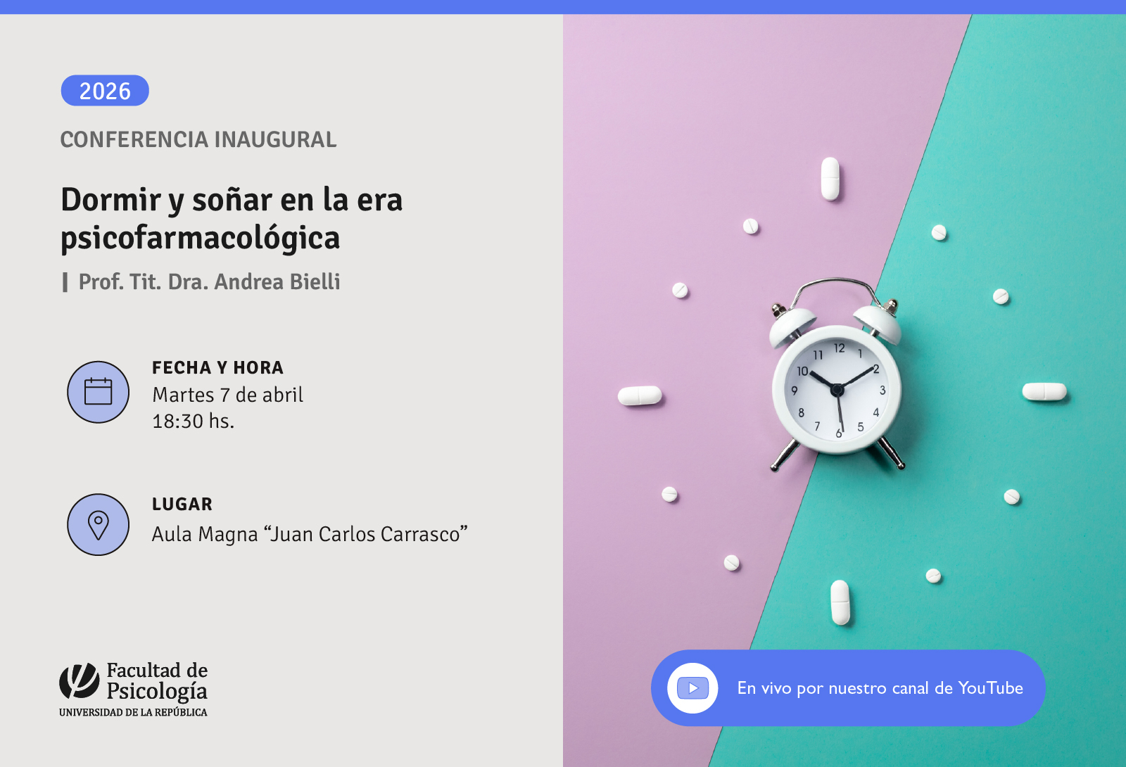 afiche de difusión del evento