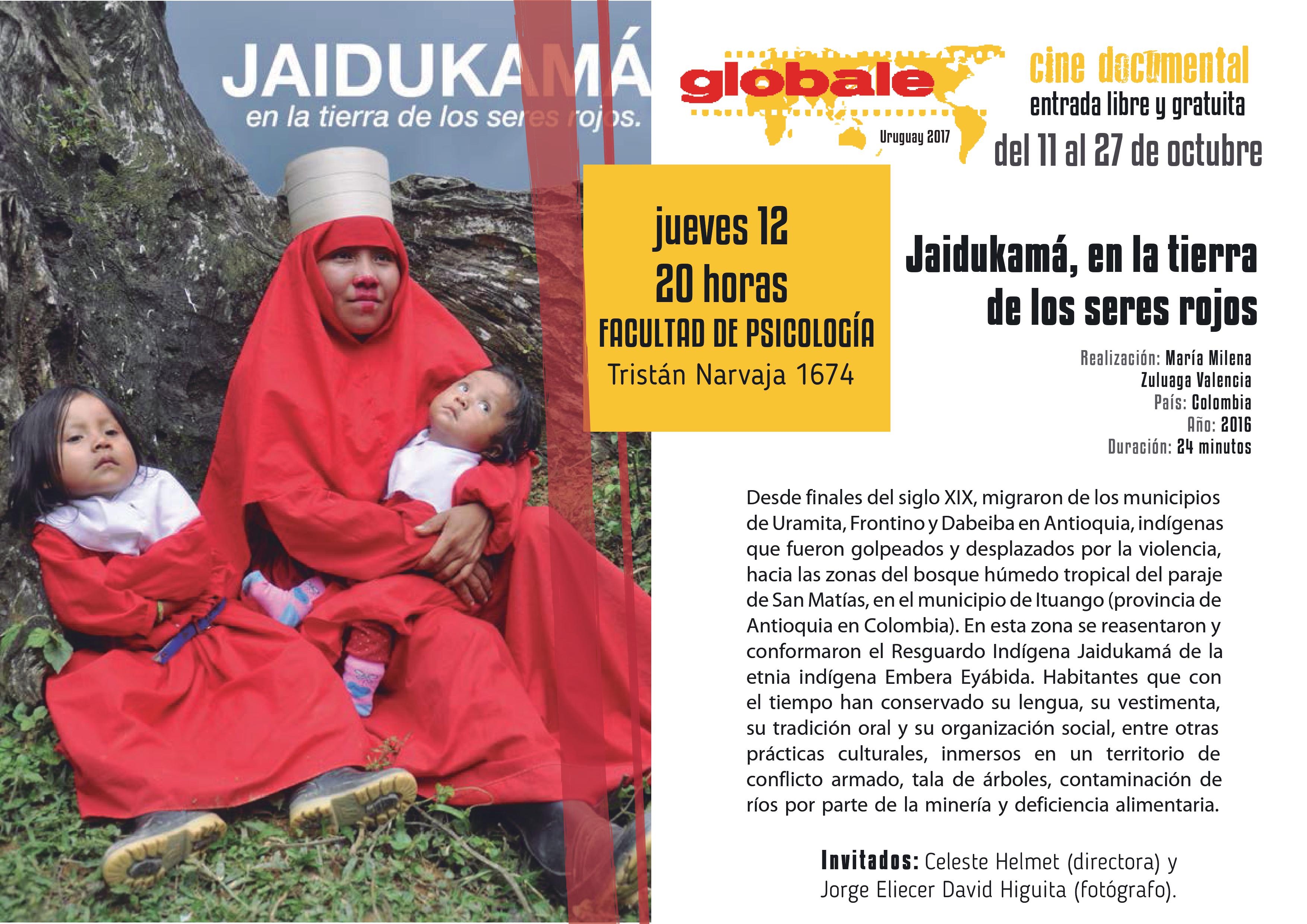 Afiche Jaidukamá, en la tierra de los seres rojos