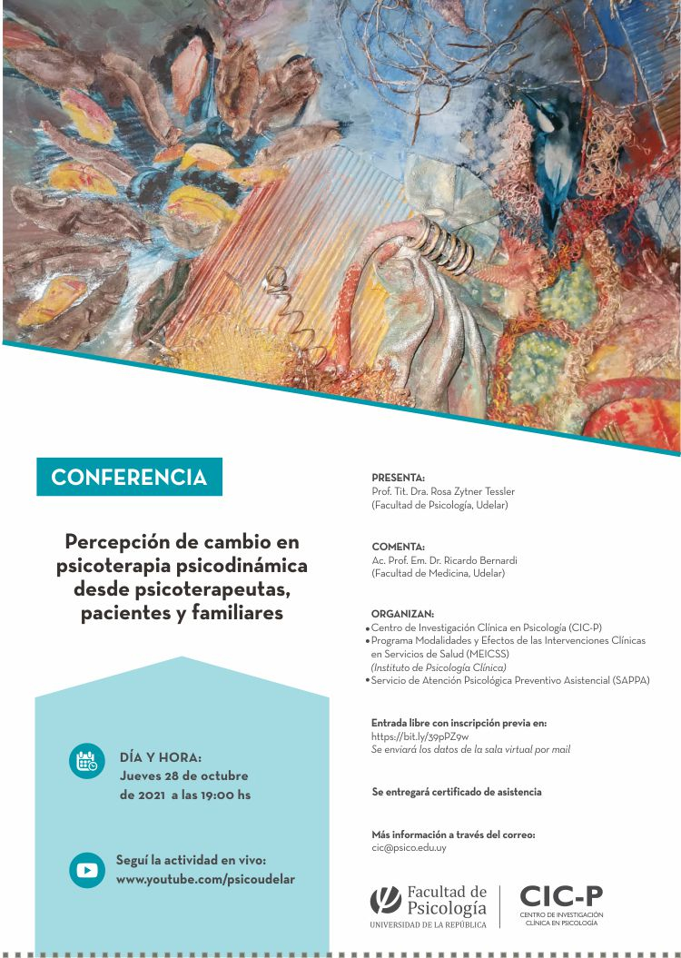 Percepción de cambio en psicoterapia psicodinámica desde psicoterapeutas, pacientes y familiares