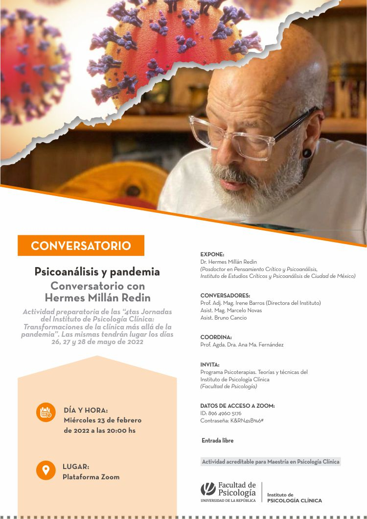 PSICOANÁLISIS Y PANDEMIA. CONVERSATORIO CON HERMES MILLÁN REDIN