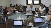 Fotografía tomada durante la sesión del Consejo de la Facultad de Psicología