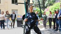 Facultad de Psicología se equipa con una estación de gimnasio al aire libre