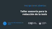 Taller sobre la escritura de tesis de posgrado dirigido a tutores. 