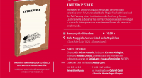 Presentación del libro "Intemperie"