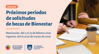 Próximos períodos de solicitudes de becas de Bienestar (Renovación-Ingreso)