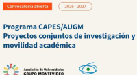 Convocatoria: Programa CAPES/AUGM – Proyectos conjuntos de investigación