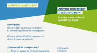 afiche de la convocatoria