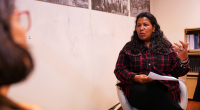 Fotografía de Ana Karina Moreira, docente de la Facultad de Psicología  de la Universidad de la República (Udelar)