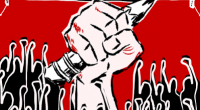 Afiche de difusión de la marcha por el Día de los y las Mártires Estudiantiles