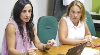 Mariela de León junto a Gabriela Luján. Foto:Richard Paiva-UCUR