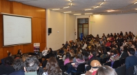 Fotografía del Aula Magna con público, durante el Tercer Encuentro Internacional de Psicología y Educación en el Siglo XXI