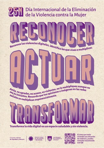 Afiche de la campaña “Reconocer, Actuar y Transformar”