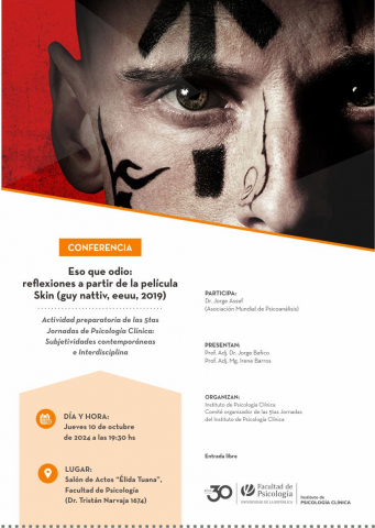 Conferencia "Eso que odio: reflexiones a partir de la película Skin"