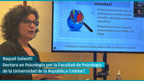 Raquel Galeotti se recibió como doctora en Psicología por la Facultad de Psicología de la Universidad de la República