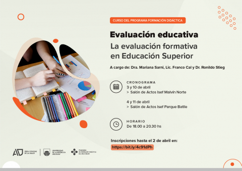 Evaluación educativa. La evaluación formativa en Educación Superior