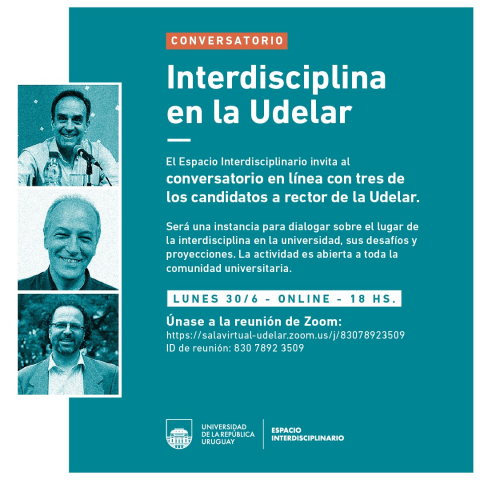 IMAGEN DE DIFUSIÓN Conversatorio "Interdisciplina en la Udelar"