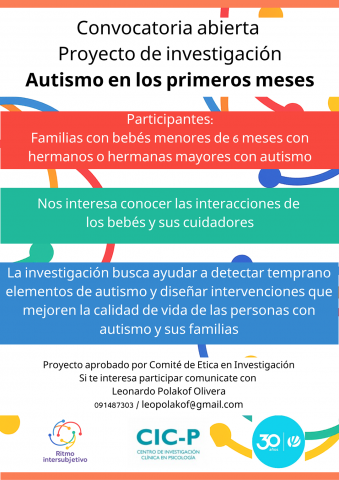 Voluntarios/as para investigación sobre detección temprana de autismo