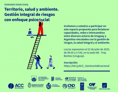 SEMINARIO BINACIONAL: Territorio, salud y ambiente. Gestión integral de riesgos con enfoque psicosocial 