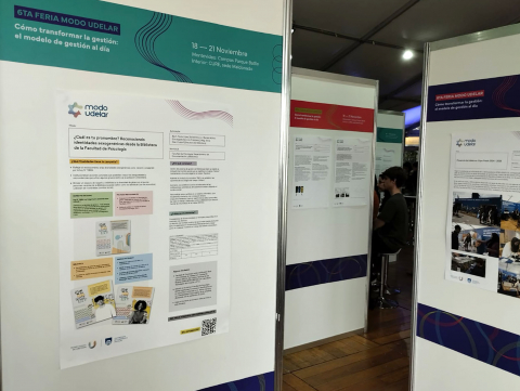 La Biblioteca de la Facultad de Psicología presentó póster sobre el proyecto ¿Cuál es tu pronombre? en la VI Feria Modo Udelar