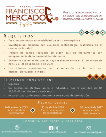 afiche de difusión de la convocatoria