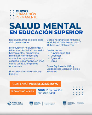afiche de difusión de la actividad