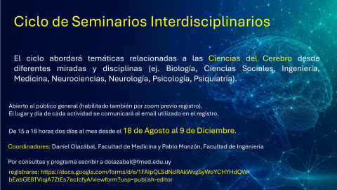 afiche de difusión del Ciclo de Seminarios