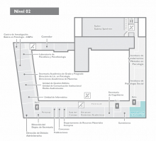 Plano de ubicación - 2do nivel - edificio central