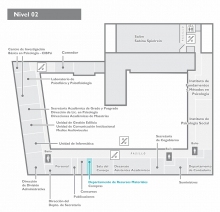Plano de ubicación - 2do nivel - edificio central