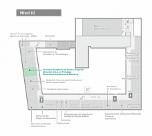 Plano de ubicación - 2do nivel - edificio central